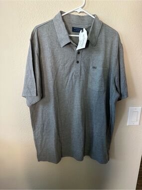 Boxercraft Men’s Gray Polo Shirt with OSU Pocket Embroidery size 2X/ NWT 1031